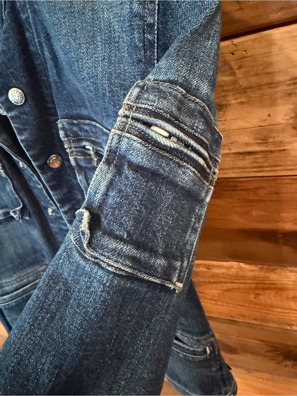 Ralph Lauren Vintage Women's Indigo Denim Snap Jacket - S/M - Picture 4 of 6